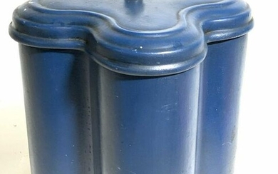 Mid Century Hand Painted Ceramic Lidded Jar