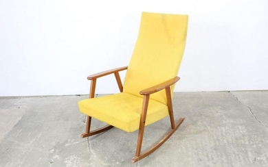 Mid-Century Modern Johanson Sweden Teak Rocking Chair