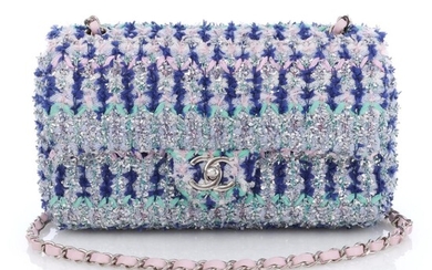 Multicolor Tweed and Canvas Single Flap Silver Hardware (Borsa Chanel in tweed multicolore, 2018), Chanel