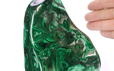 Natural Malachite From Congo Free Form Mineral - 145×108×102 mm - 2345 g