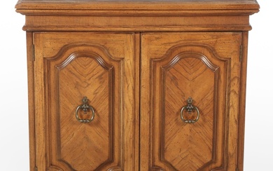 Neoclassical Style Walnut Side Cabinet, Mid to Late 20th Century