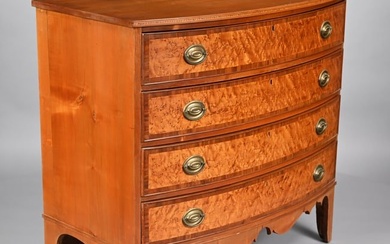 New Hampshire Federal Maple,Bird's-Eye Maple Chest