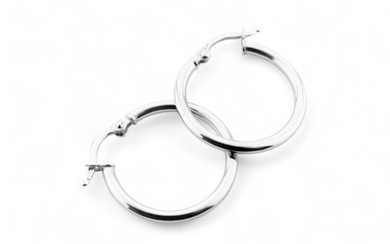 No Reserve Price - Earrings - 18 kt. White gold