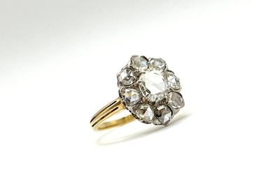 No Reserve Price - Ring - 18 kt. White gold, Yellow gold - 1.10 tw. Diamond