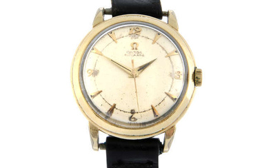 OMEGA - a gold filled wrist watch, 34mm.
