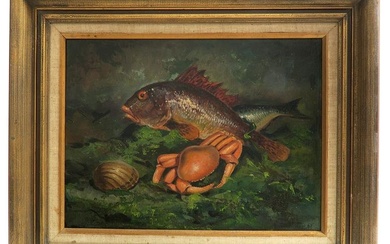 Oil on Canvas Seafood Painting