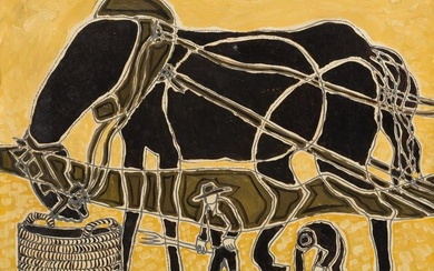 PEDRO SOBRADO Torrelavega (Santand (1936) "Horse and farmers"