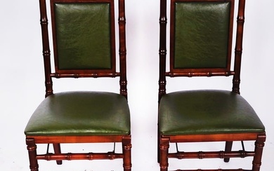 Pair of Hollywood Regency-Style Folding Chairs