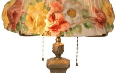 Pairpoint Puffy "Devonshire" Lamp with Hummingbird