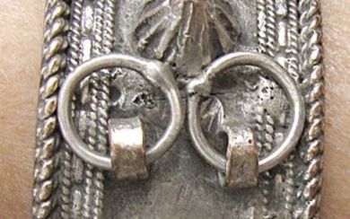 Palestinian Silver Habbayyat bangle Bracelet - late 19th Beginning of 20th cen., 69 gr.