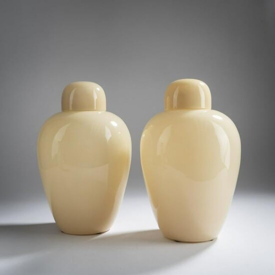Paolo Venini, Two 'Cinese' vases, 1960s