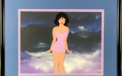 Paramount Pictures "Cool World" Original full colour production cell authenticated by Paramount and dated 1992 the multi-layered cel of an animated character from the 'Cartoon World'. Frame size 46cm x 54cm, image size 26cm x 33cm.