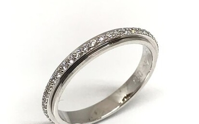 Piaget - 18 kt. White gold - Ring, rotating ring - 0.35 ct Diamond