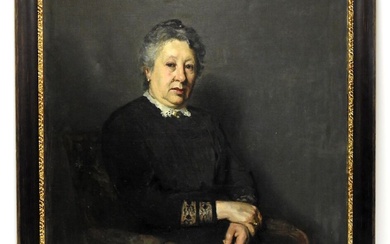 Pierre FRAILONG (1886-1961/62) Portrait de dame. Huile sur toile. Signée et datée 1912 en bas...
