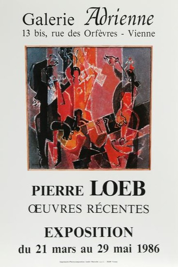 Pierre Loeb, Galerie Adrienne, Poster