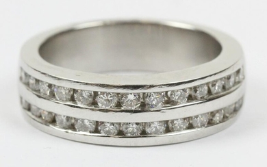 Platinum & diamond band ring