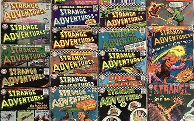 Quantity of 1960's DC Comics, Strange Adventures to include #180 (1st appearance and origin of Animal Man) #190 (1st Animal Man in Infantino costume)