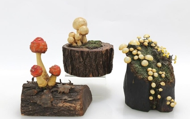 RJ Mejer, 20th Century, 3 Mushroom Sculptures