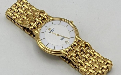 Raymond Weil 18K Gold Electroplate Watch. Fidelio. Date