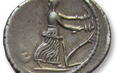 Roman Republic. C. Vibius C.f. C.n. Pansa Caetronianus, 48 BC. Denarius,Rome mint