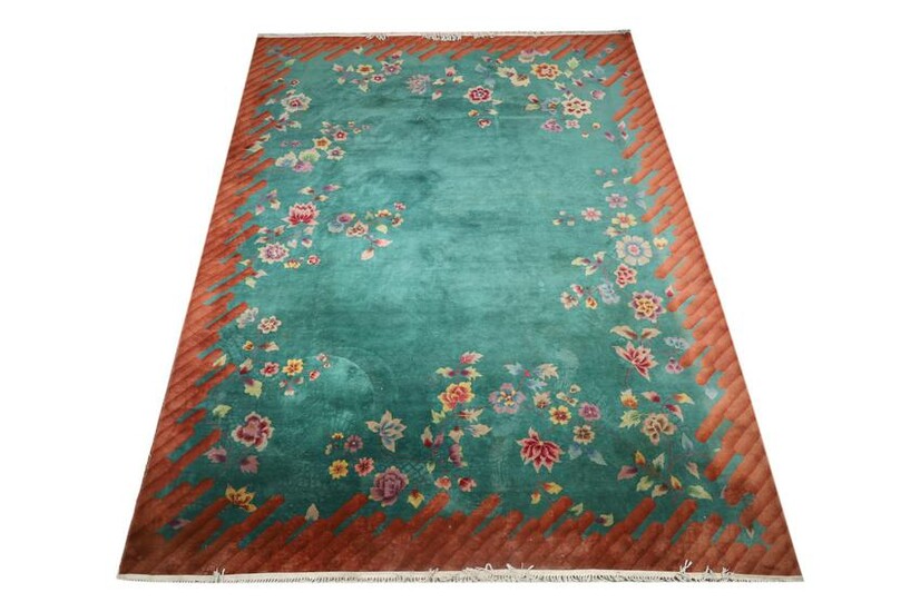 Room Size Art Deco Chinese Rug