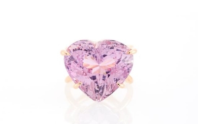 Rose Gold and Kunzite Ring