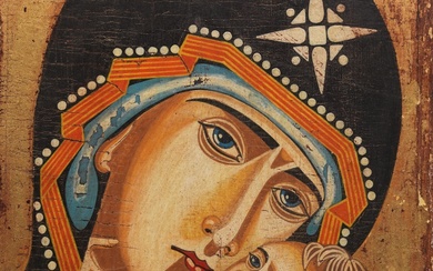 Russian Icon of Madonna and Child