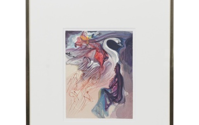Salvador Dalí Wood Engraving "Le Langage de l'oiseau"