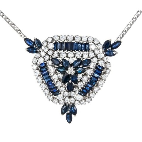 Sapphire-brilliant neckla