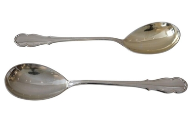 Sauce spoons | Zwei Saucenlöffel Silber