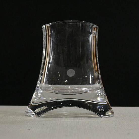 Scandinavian Design Glass Vase, Lead Crystal