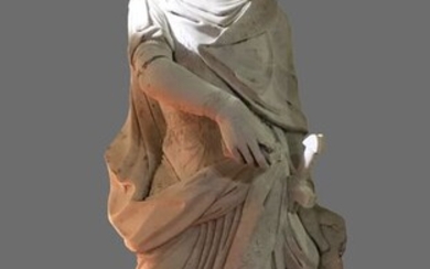Sculpture, Ancient sculpture of a Roman emperor - Napoleon likeness - 178 cm (1) - Neoclassical - Marble - 19th century