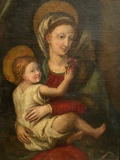 Scuola Italiana (XVII) - Madonna con bambino