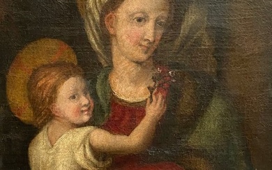 Scuola Italiana (XVII) - Madonna con bambino