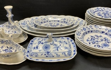 Set 23 Vintage Meissen Porcelain Tableware
