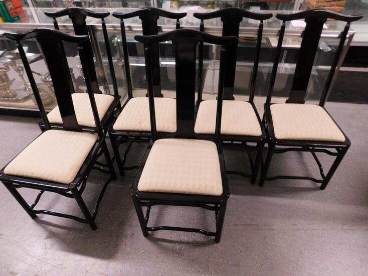 Set of 6 Chinese Style Dining Room Chairs