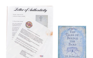 Signed First Edition "The Tales of Beedle the Bard" by J. K. Rowling with COA