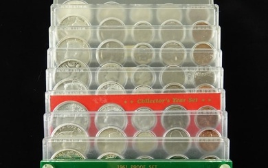 Silver Annual 5-Coin Mint Sets (9)