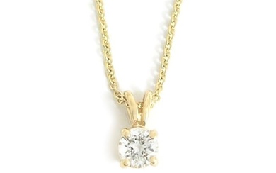 Solitaire Diamond Necklace .40 ct