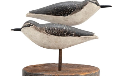 PAIR OF MASSACHUSETTS SANDPIPER DECOYS Late 19th/Early 20th...