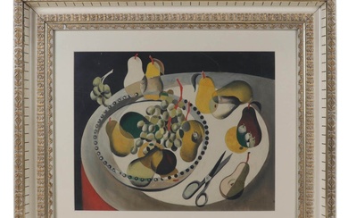 Still Life Oil Painting of Fruit Bowl, Circa 1930