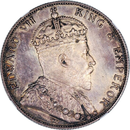 Straits Settlements, 50 cents, Bombay Mint silver VIP PROOF, 1905-B