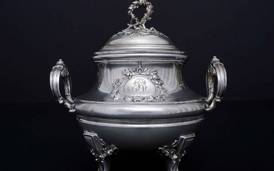 Sugar bowl (1) - .950 silver - Léon Champenois - France - Late 19th century