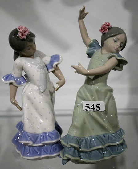 TWO LLADRO PORCELAIN FIGURINES