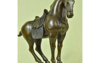 Tang Dynasty Style Bronze Horse Sculpture