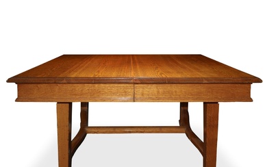 Tavolo rettangolare allungabile in legno di rovere