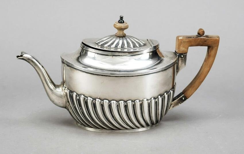Teapot, England, 1887, maker's mar