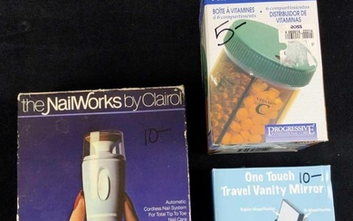 Three Vintage Self Care Vitamin Mirror Nailworks