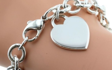 Tiffany TIFFANY & Co. Return to Bracelet Heart Tag 925 Silver Made in the USA Approx. 34.7g Women's