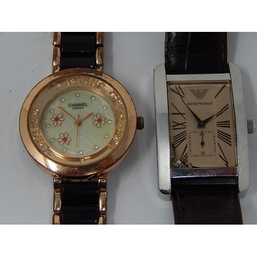 Two Watches to include a Gentleman's Armani Wristwatch & a L...